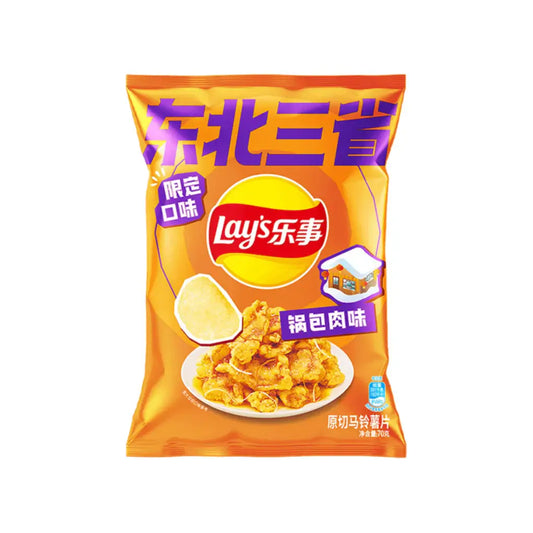 Lay's North Eastern Sweet & Sour Pork Flavor Potato Chips - 70g
