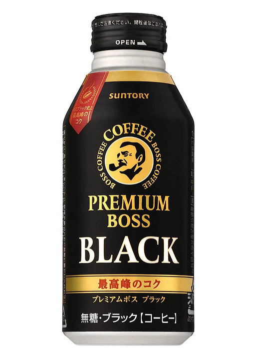 Suntory Premium BOSS Black Coffee – 390ml (Imported from Japan)
