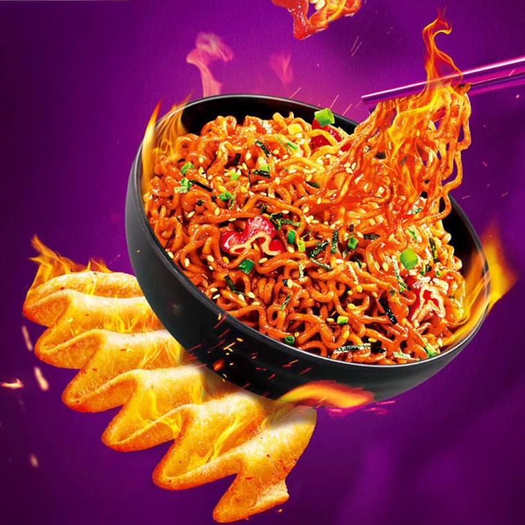 Lay's Big Wave Spicy Buldak Noodles Flavor – 70g (Imported from China)