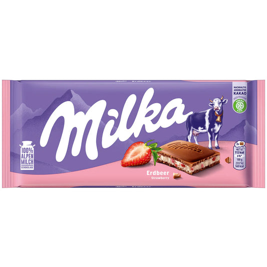 Milka Strawberry – 100g (Imported from Germany)